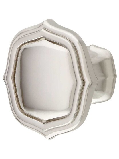 Trellis Cabinet Knob - 1 1/2 inch Diameter in Polished Nickel.